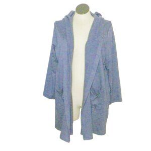 Eileen Fisher $178 Tencel Hooded Jacket Twighlight Blue Sz 1X NWT!